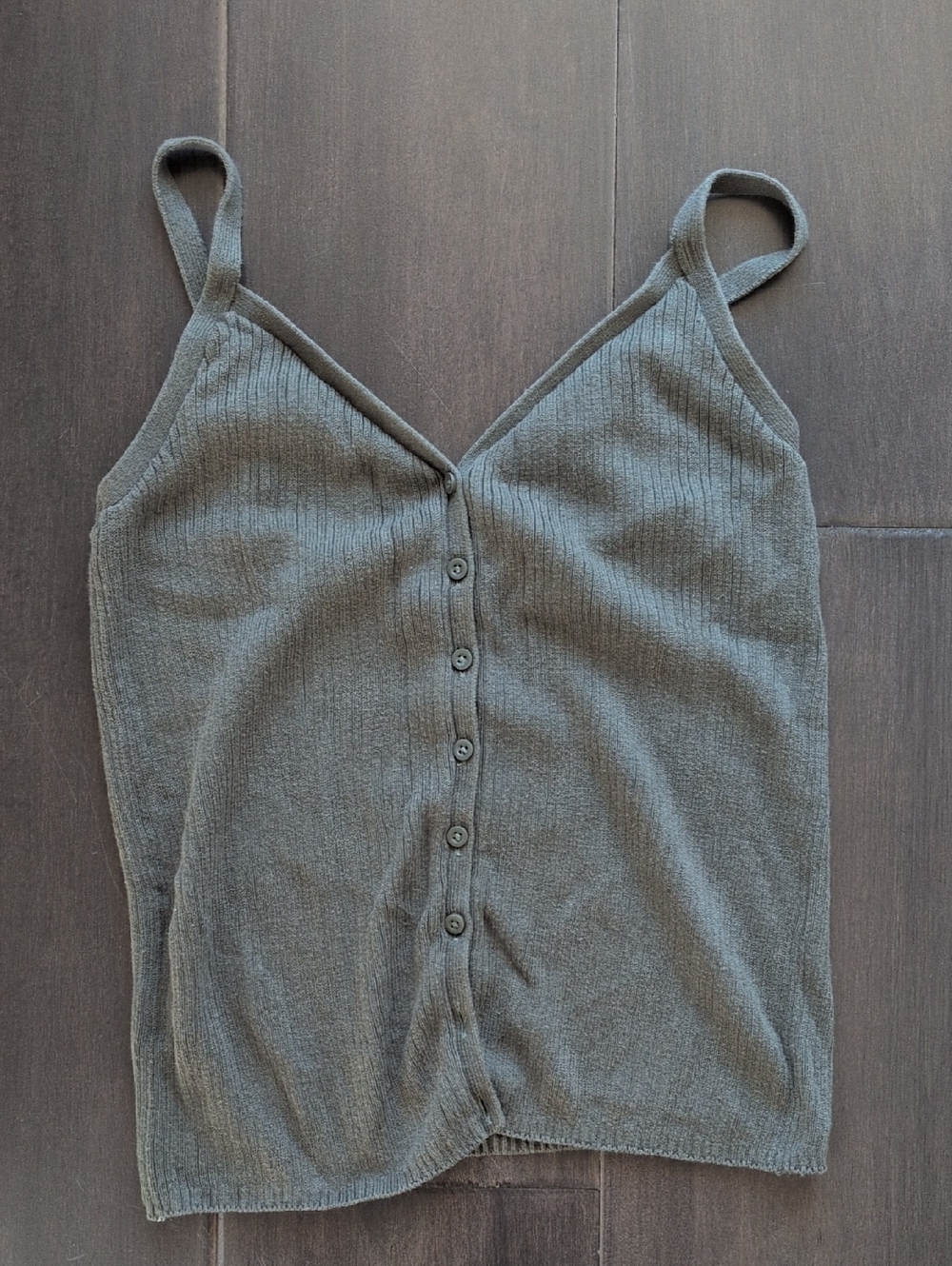 Hollister Knit Button-Front Cami Tank Top